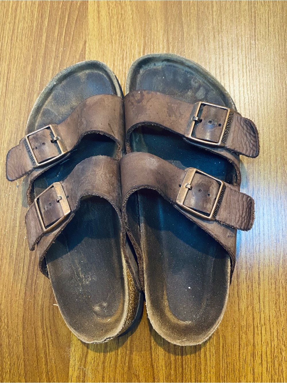 Birkenstock Arizona Oiled Leather Sandals Size 38/7-7.5 Women's